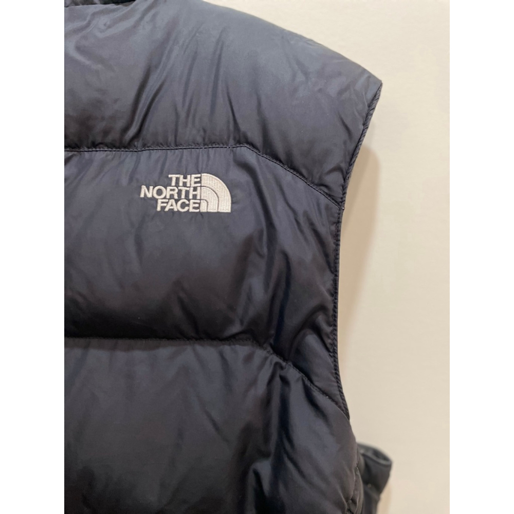 Vtg Y2K The North Face 550 Goose Down Full Zip Puffer Vest Mens Medium Black - Picture 5 of 10